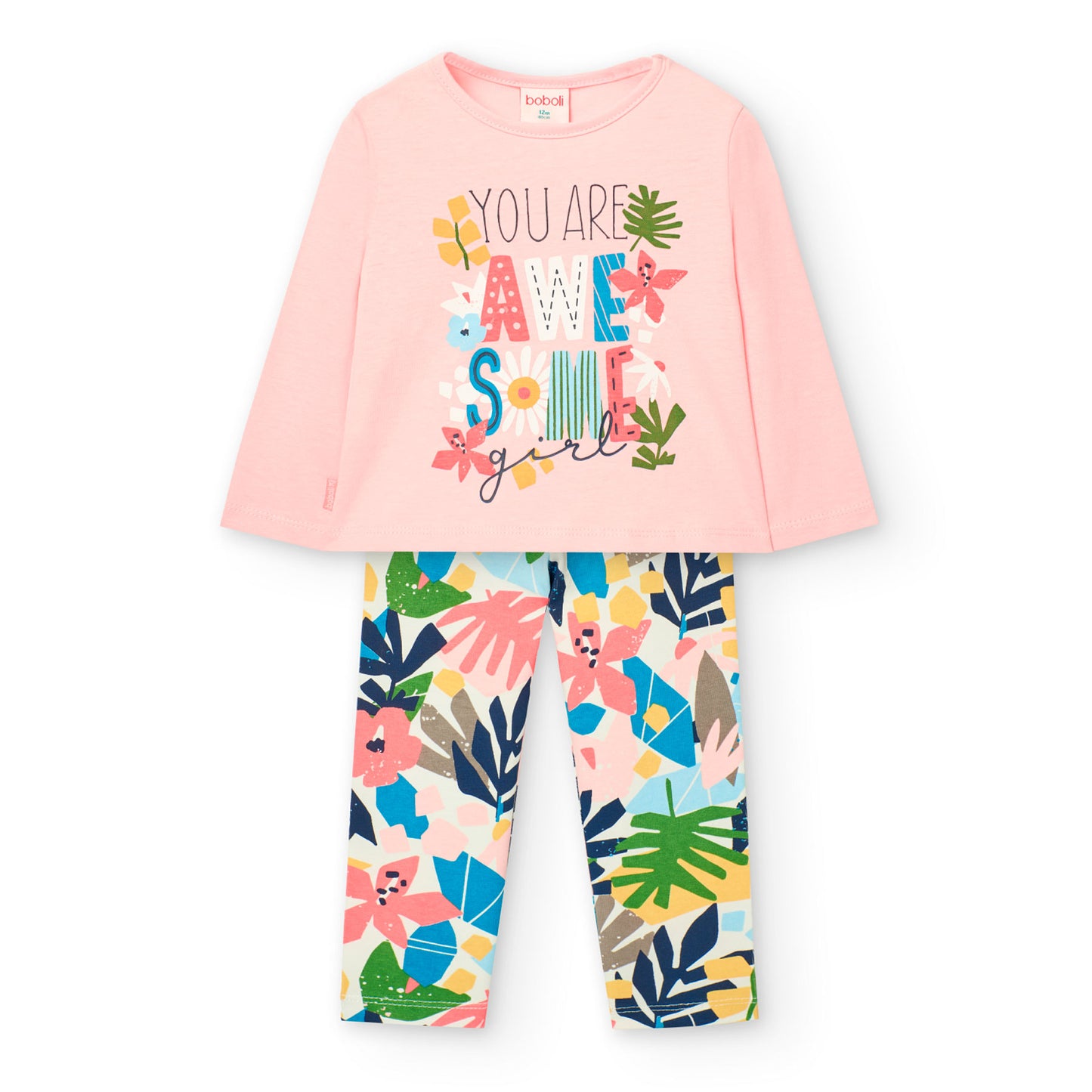 Set for girls blouse and leggings Boboli