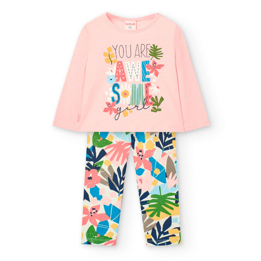 Set for girls blouse and leggings Boboli