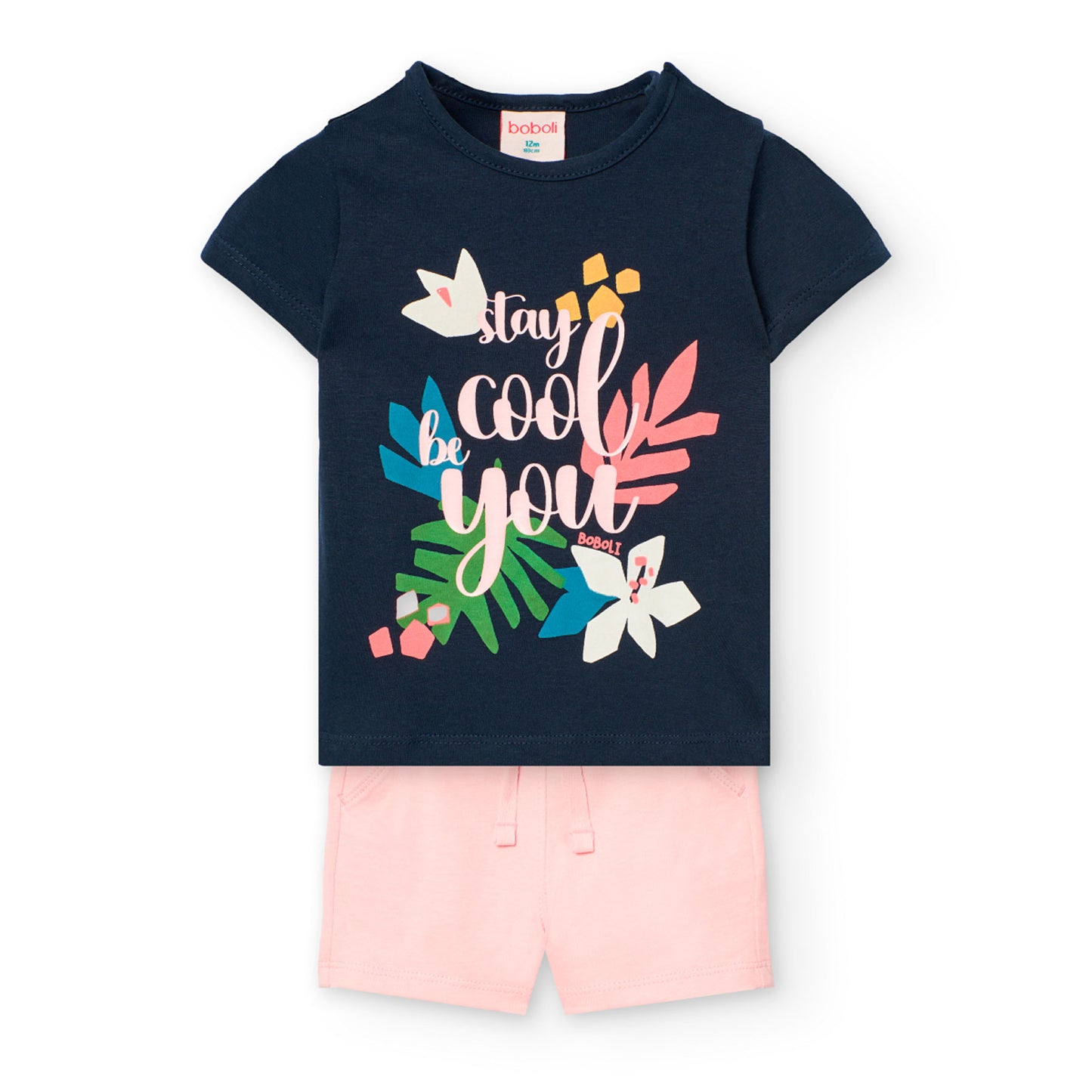 Boboli girl's t-shirt and shorts set