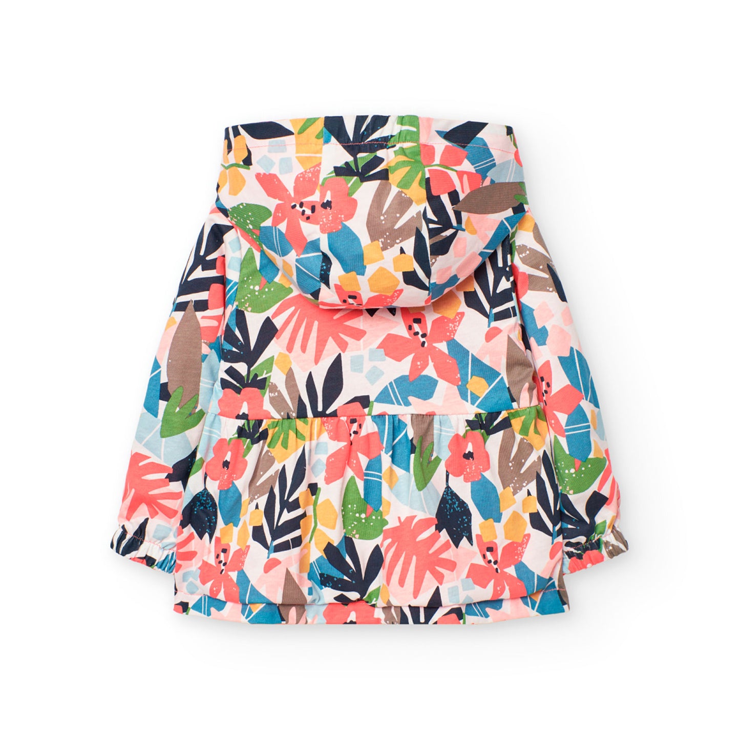 Двулицево яке с качулка и разкроена долна част за момиче Boboli