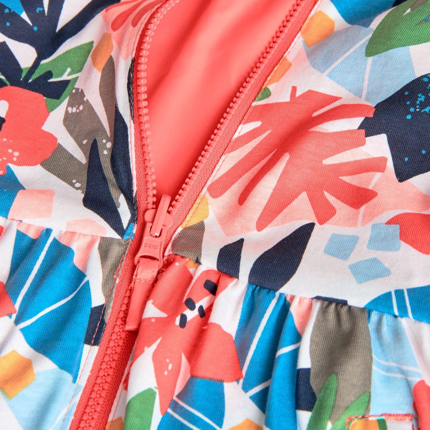 Двулицево яке с качулка и разкроена долна част за момиче Boboli