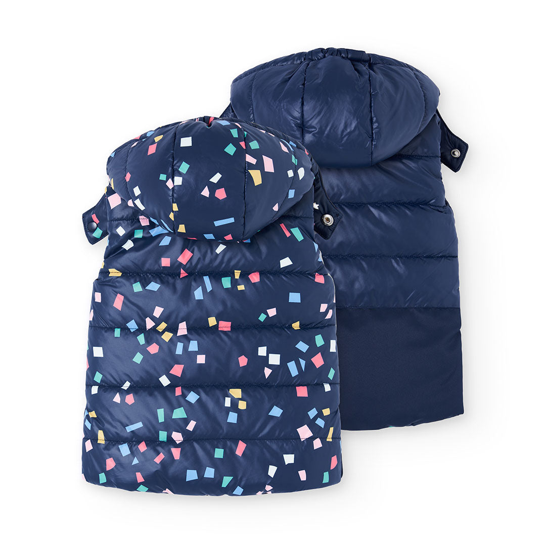 Double-faced vest for girl BOBOLI