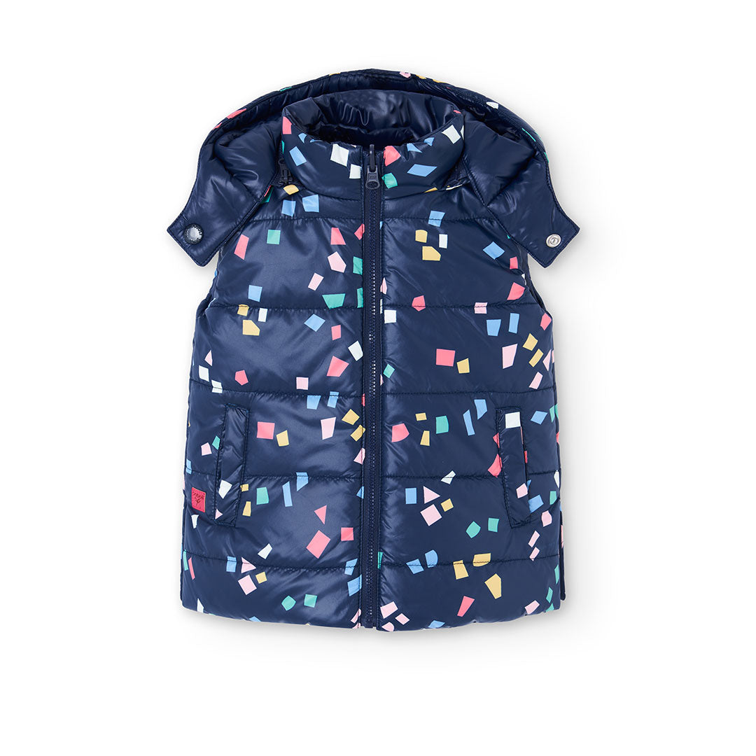 Double-faced vest for girl BOBOLI