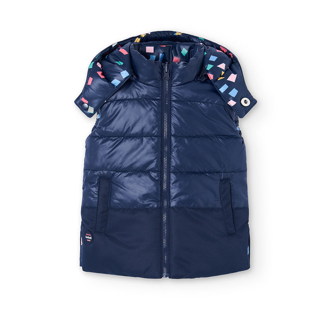 Double-faced vest for girl BOBOLI