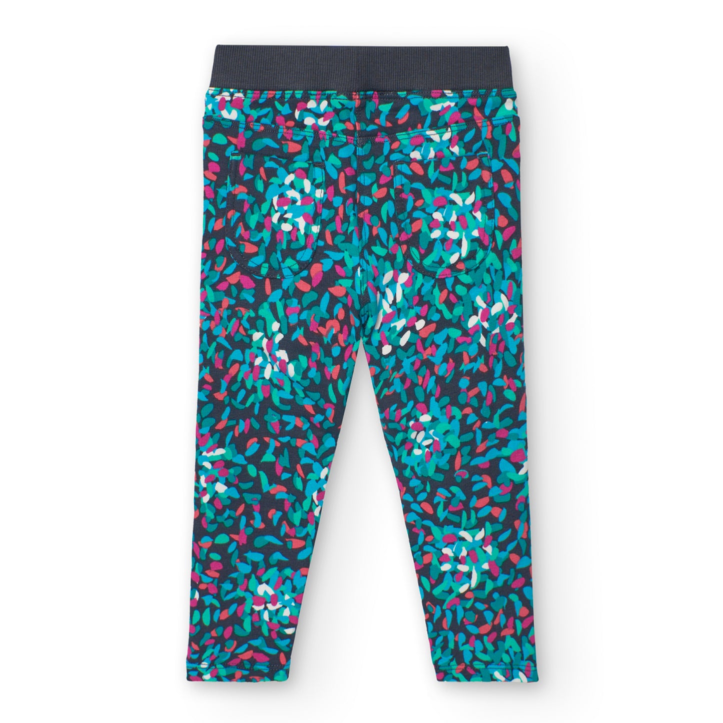 Elastic trousers with petal pattern BOBOLI