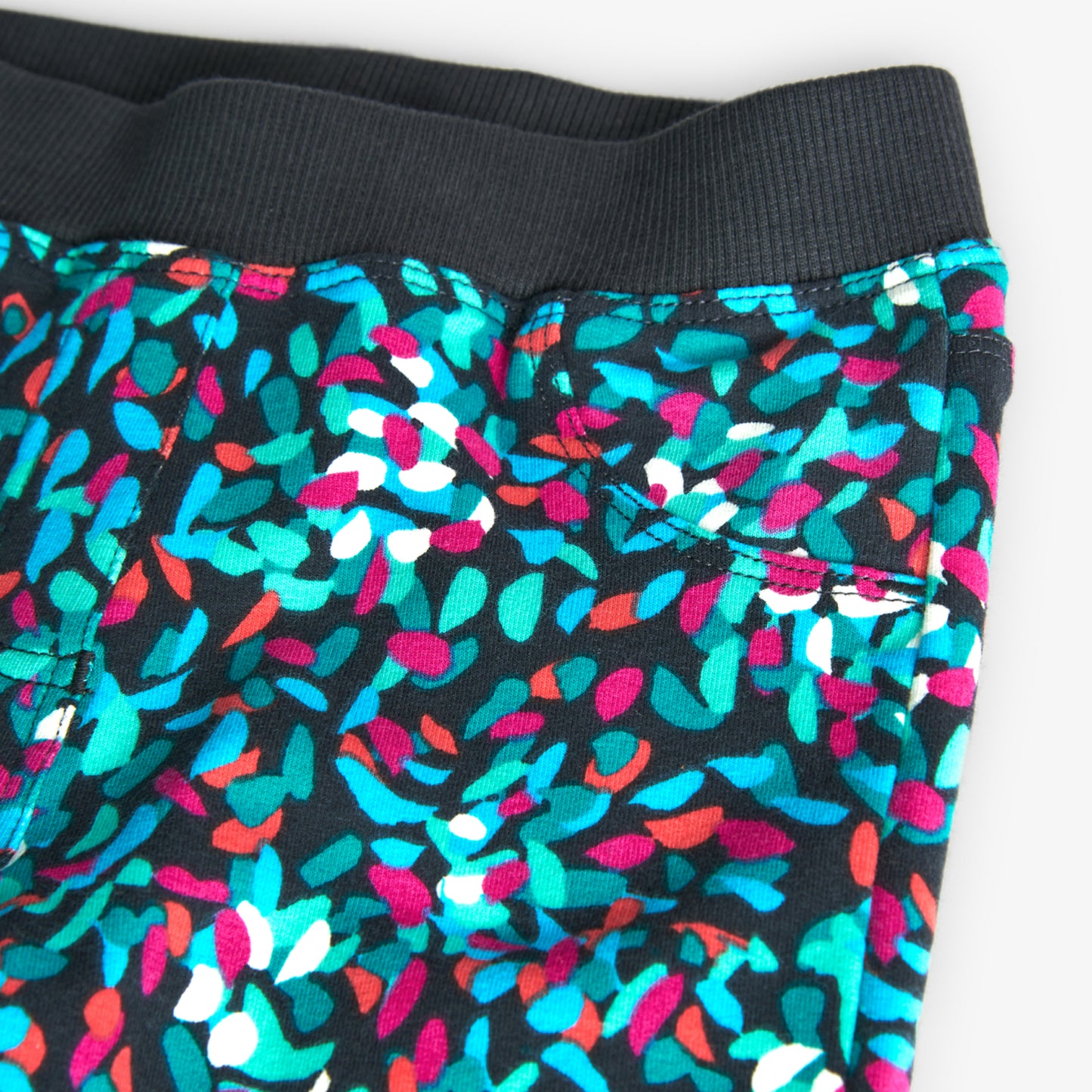 Elastic trousers with petal pattern BOBOLI