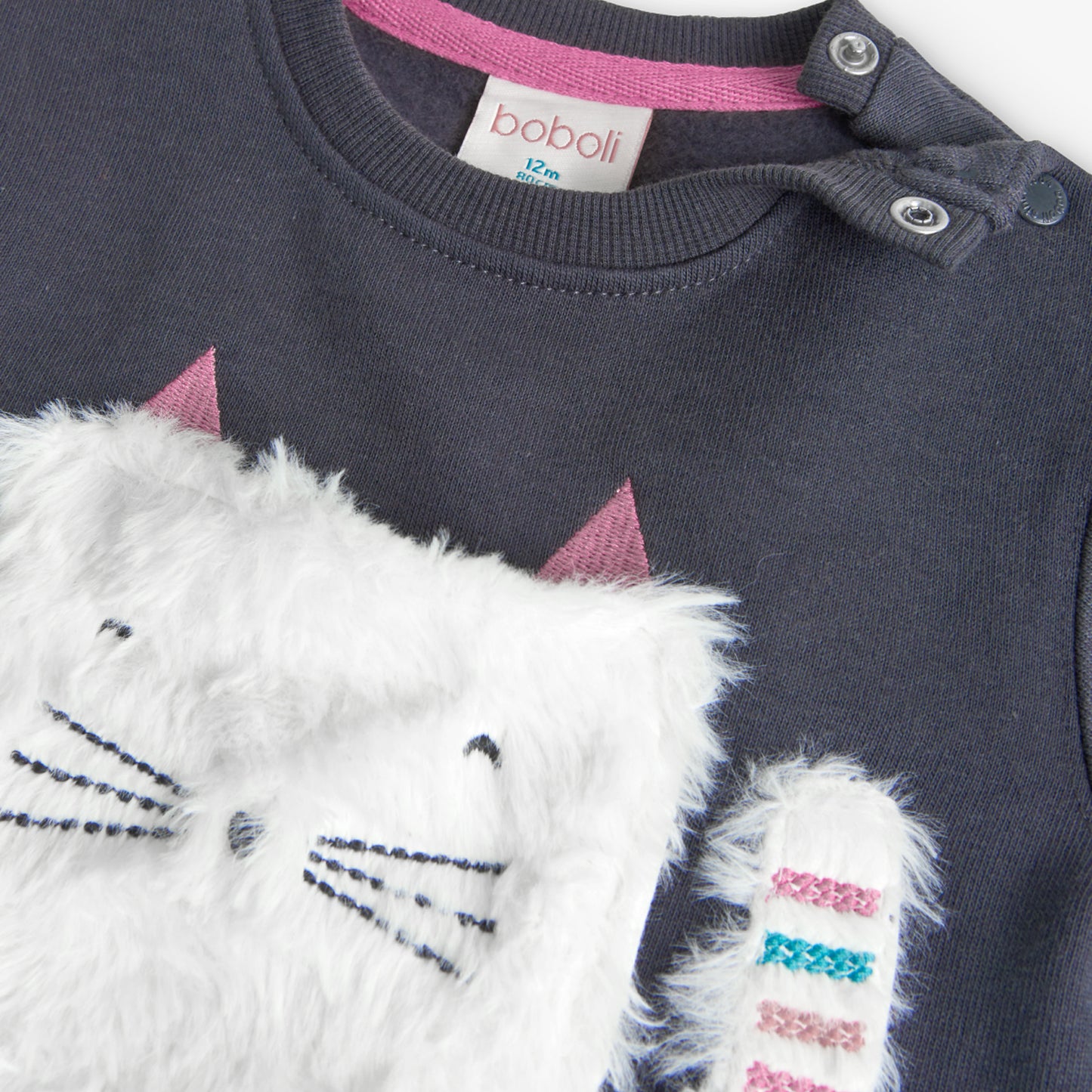 BOBOLI kitten fleece blouse