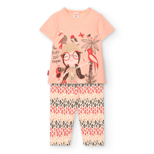 Boboli T-shirt and leggings set for girls