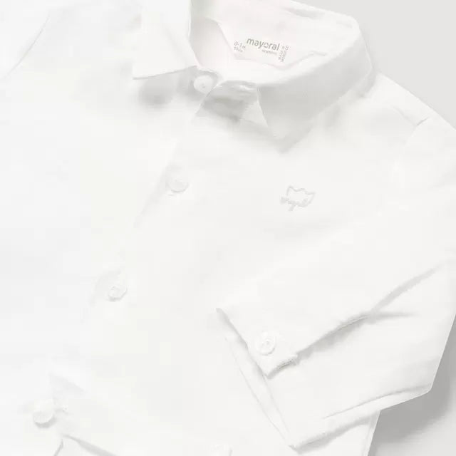 Linen shirt with bow tie MAYORAL
