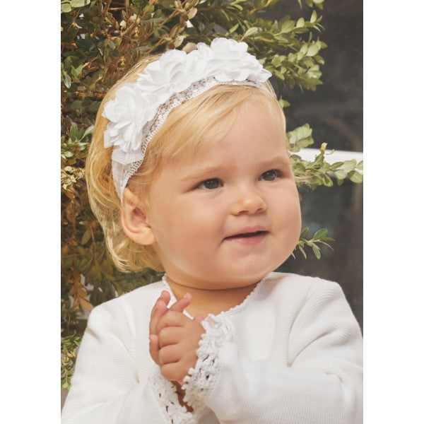 Headband for girl in white Abel &amp; Lula