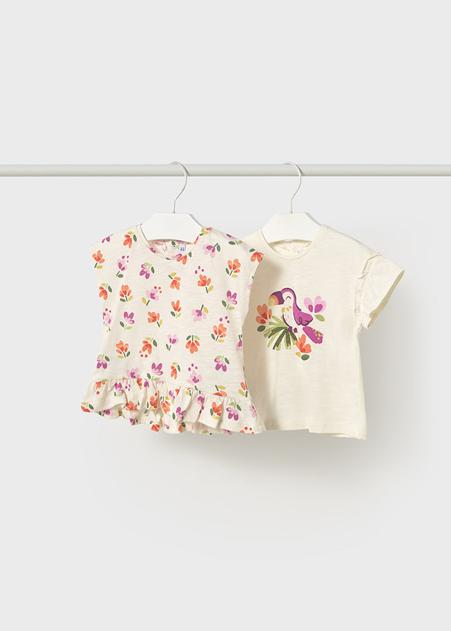 Set of two T-shirts for girls MAYORAL