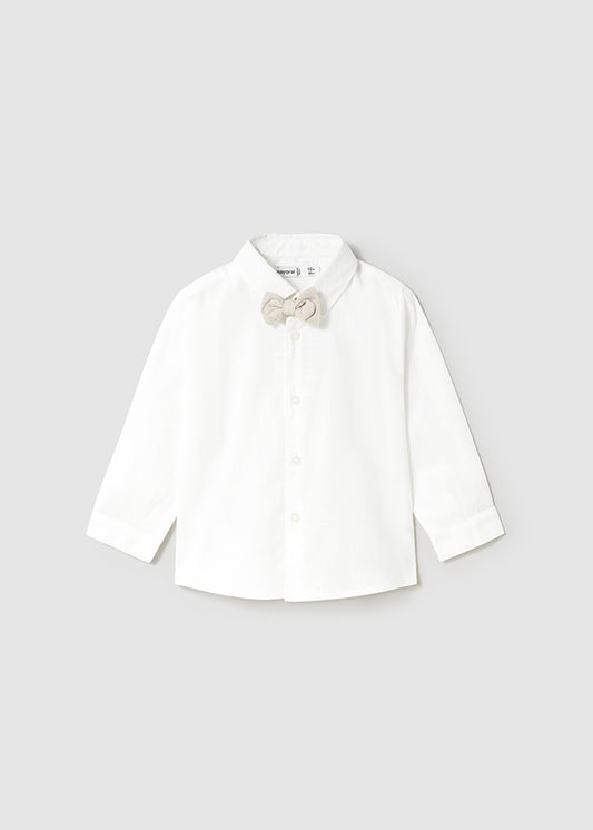 Cotton shirt with bow tie MAYORAL