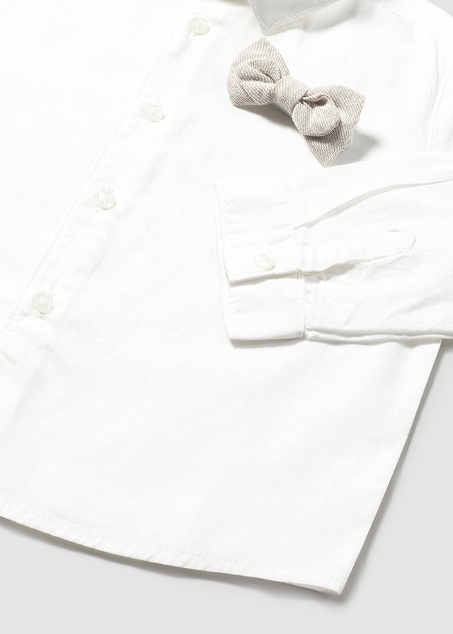Cotton shirt with bow tie MAYORAL