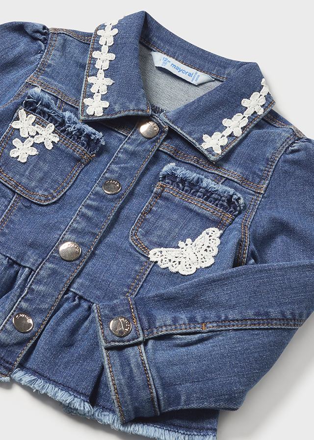 Mayoral denim jacket for girls