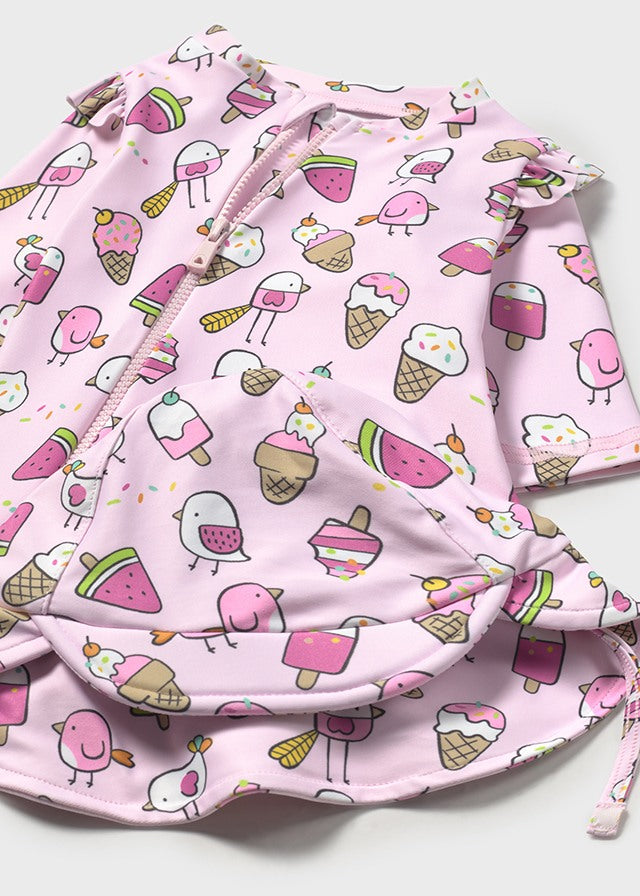 Swimsuit and hat for girl MAYORAL