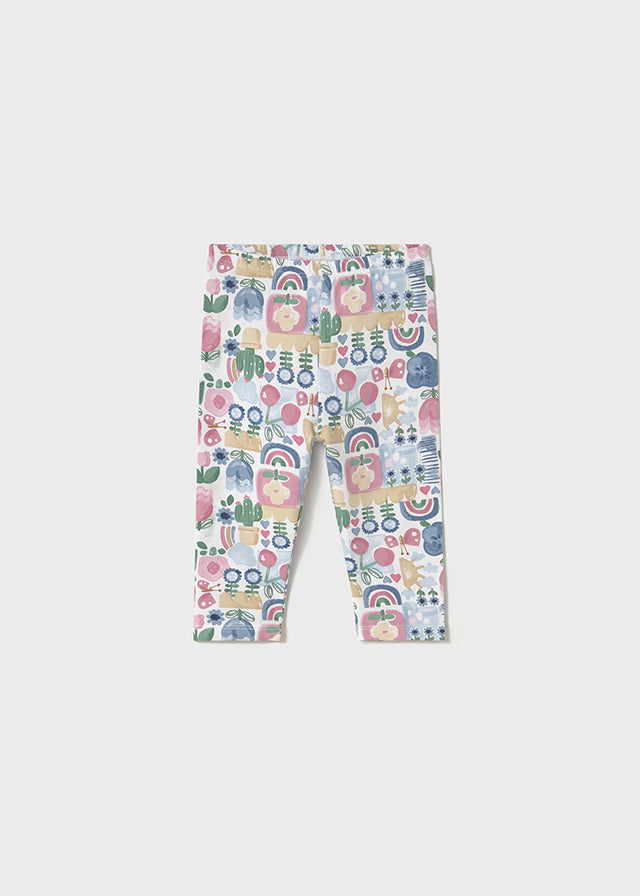 Mayoral baby print seven-eighths leggings