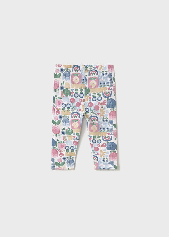 Mayoral baby print seven-eighths leggings