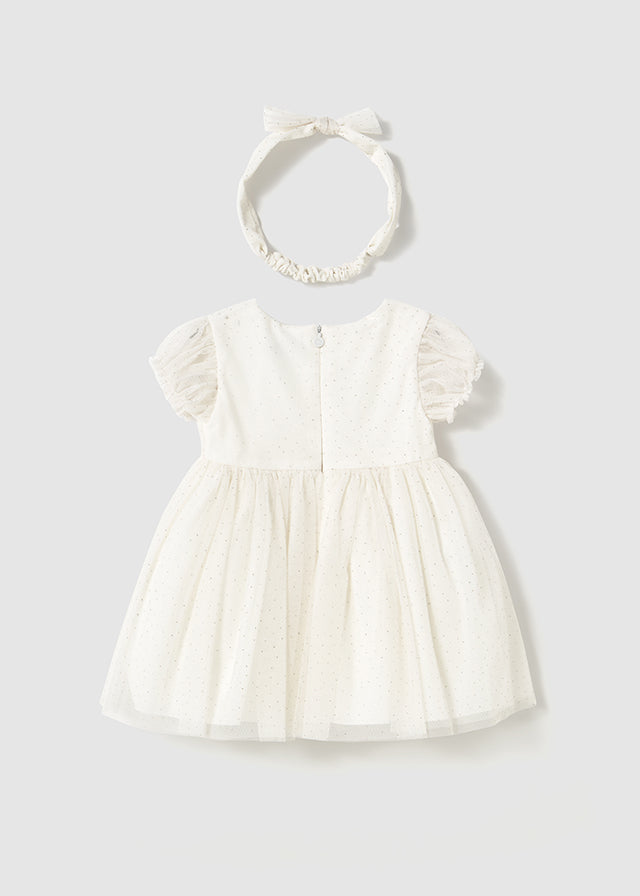 Dress and headband for girl MAYORAL