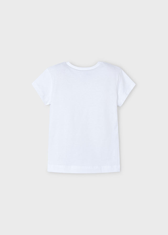 Тениска с щампа за момиче Mayoral