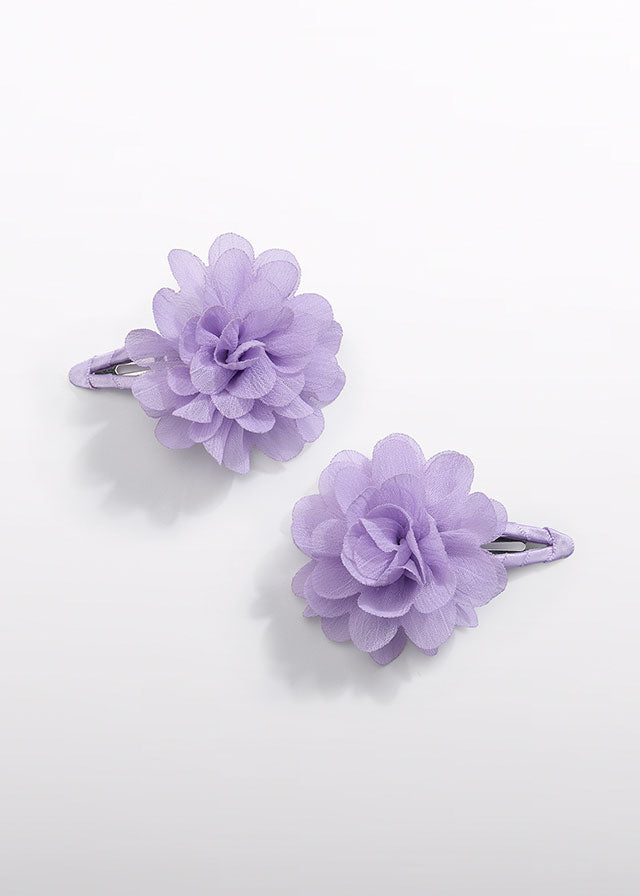 Set of two hair clips in purple Abel &amp; Lula