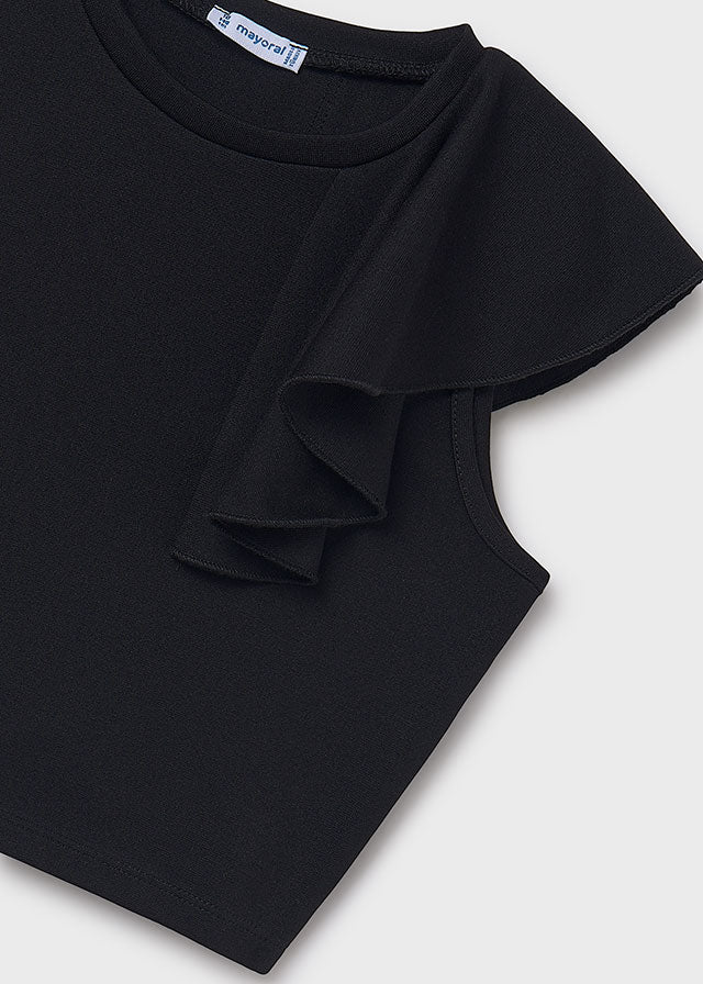 Tank top for girls in black MAYORAL