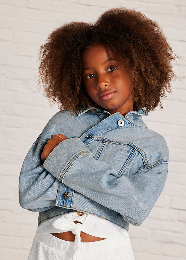 Mayoral denim jacket for girls