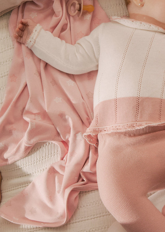 Тънка пелена с мини щампа за бебе