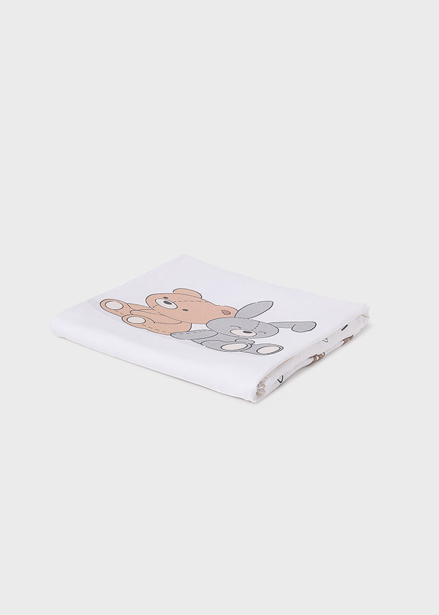 Тънка пелена с щампа за бебе