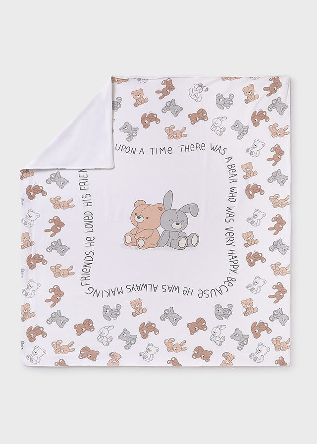 Тънка пелена с щампа за бебе