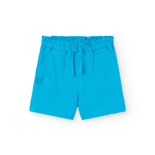 Къси панталони за момиче в синьо Boboli