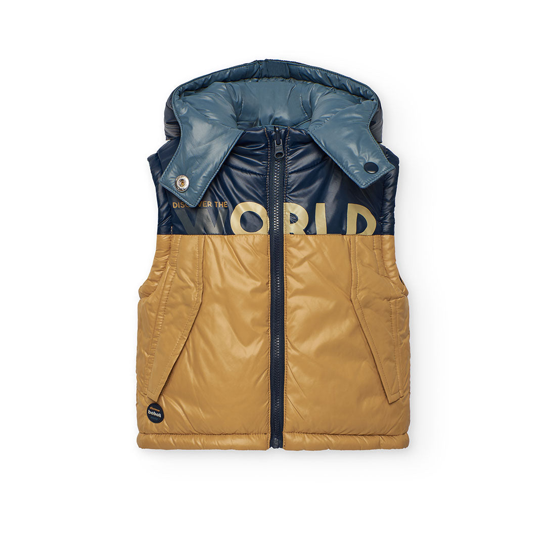 Double-faced vest for boy BOBOLI