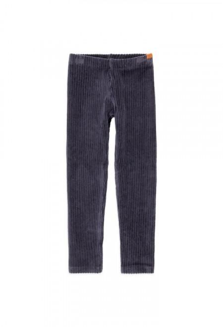 Plush leggings for girls in black BOBOLI