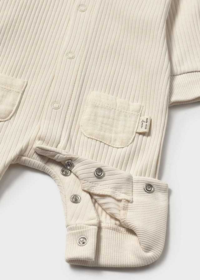 Mayoral teddy bear jumpsuit for newborn boy