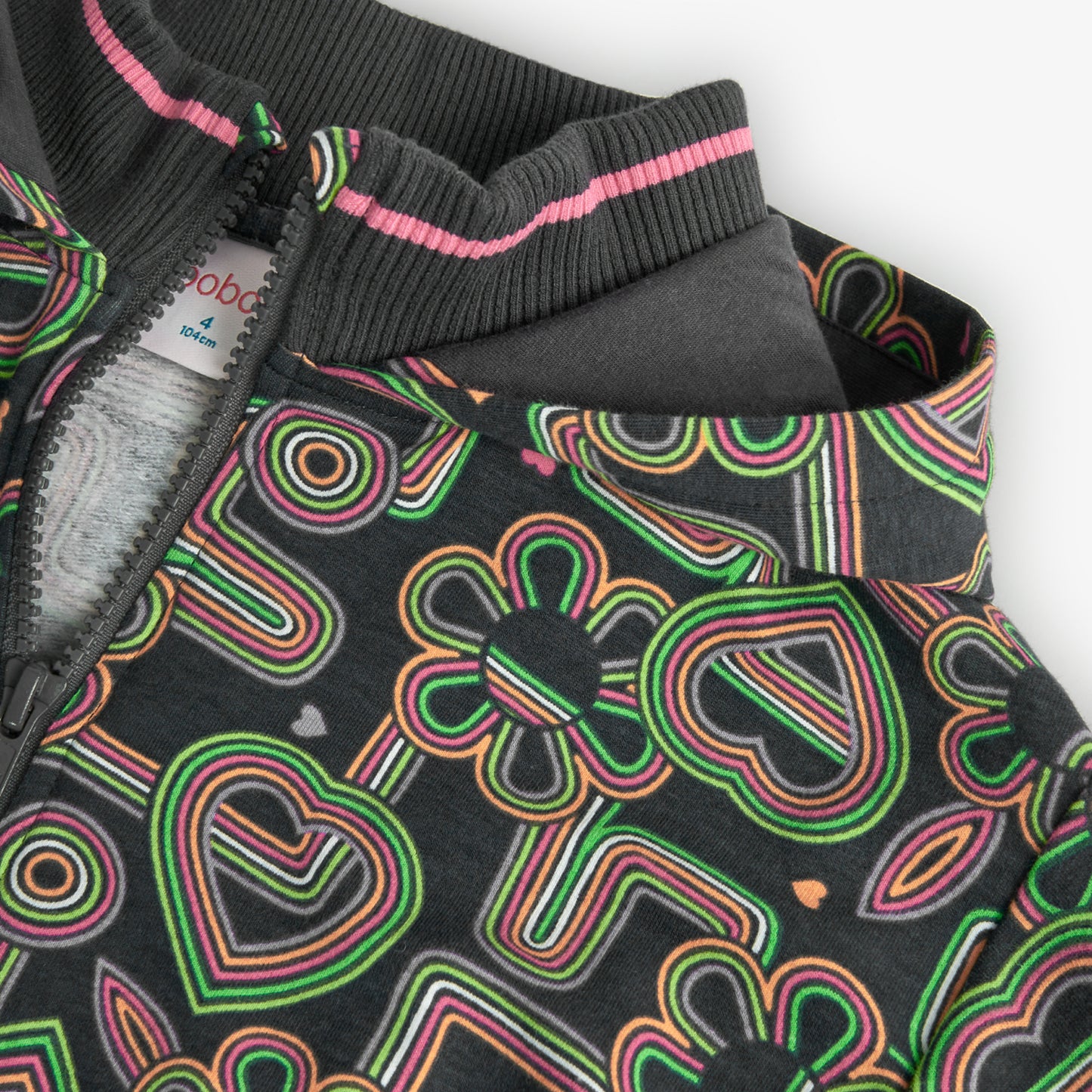 Поларено яке с щампа  BOBOLI