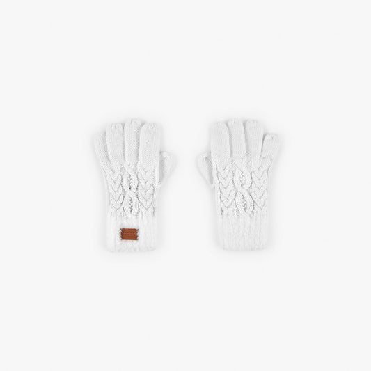 Ръкавици за момиче BOBOLI бяло