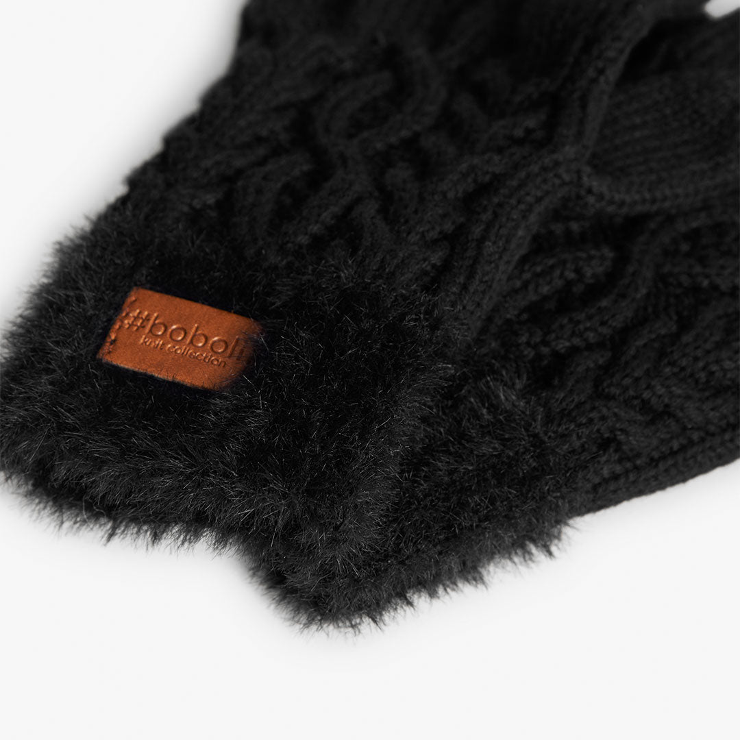 Gloves for girls BOBOLI black