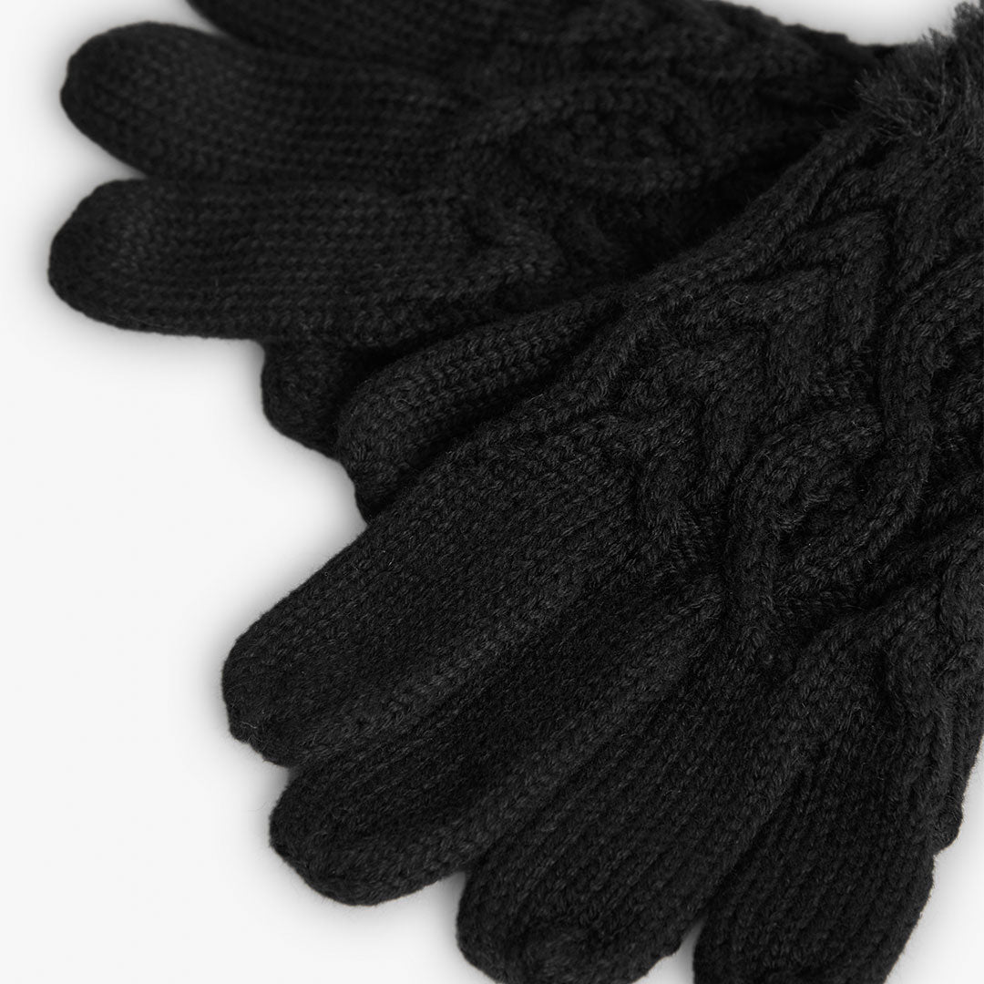 Gloves for girls BOBOLI black