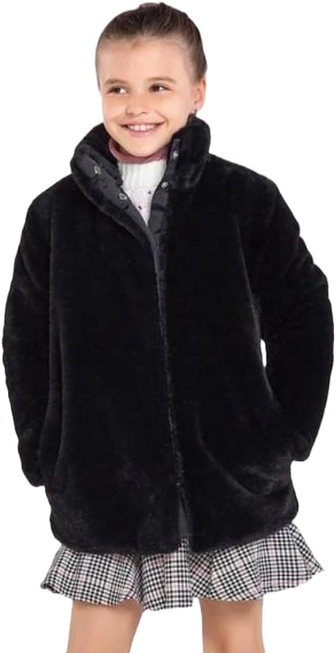 Палто за момиче в черно MAYORAL