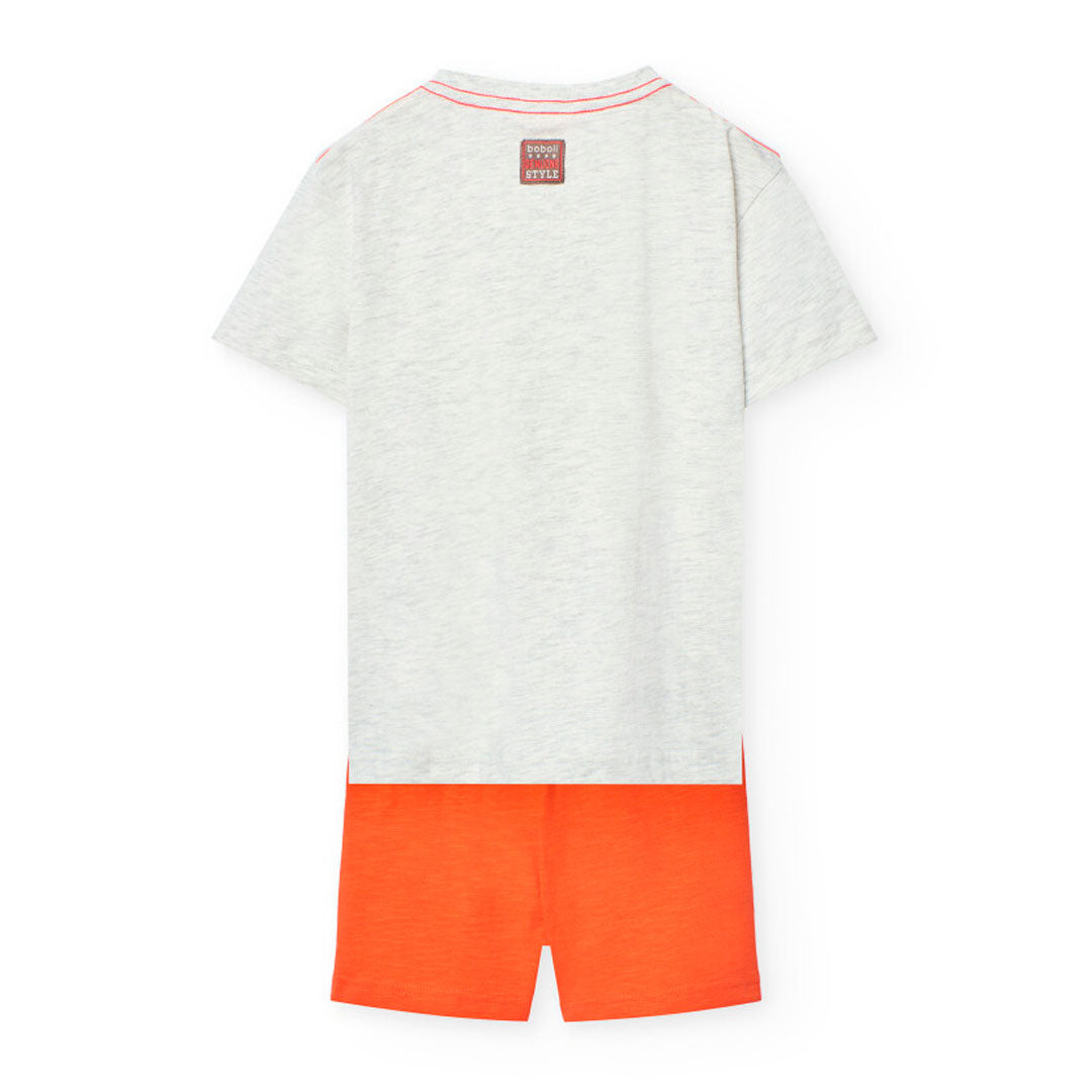 Комплект за момче тениска и къси панталони Boboli
