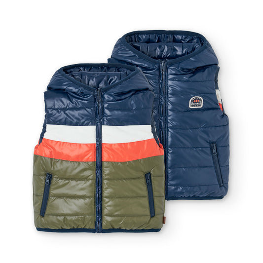 Двулицев елек за момче BOBOLI