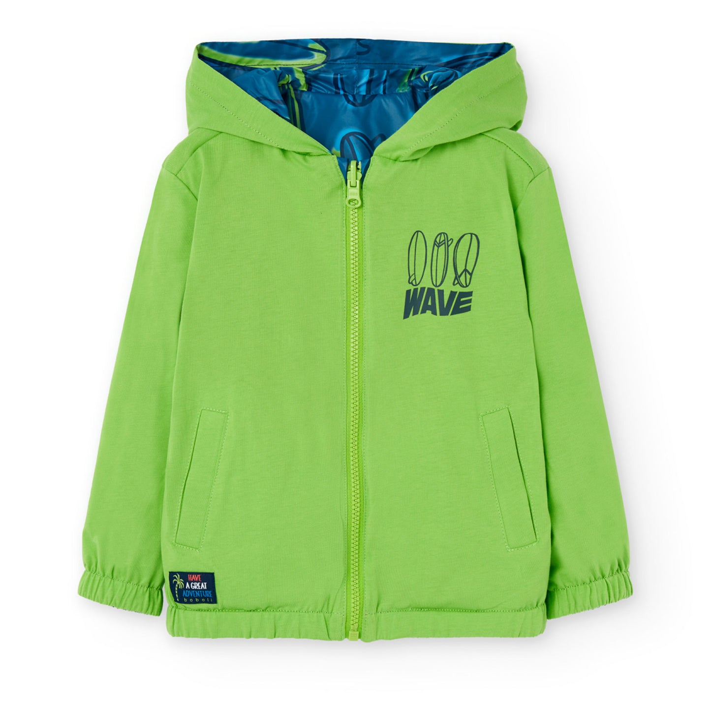 Boboli reversible hooded jacket for boys