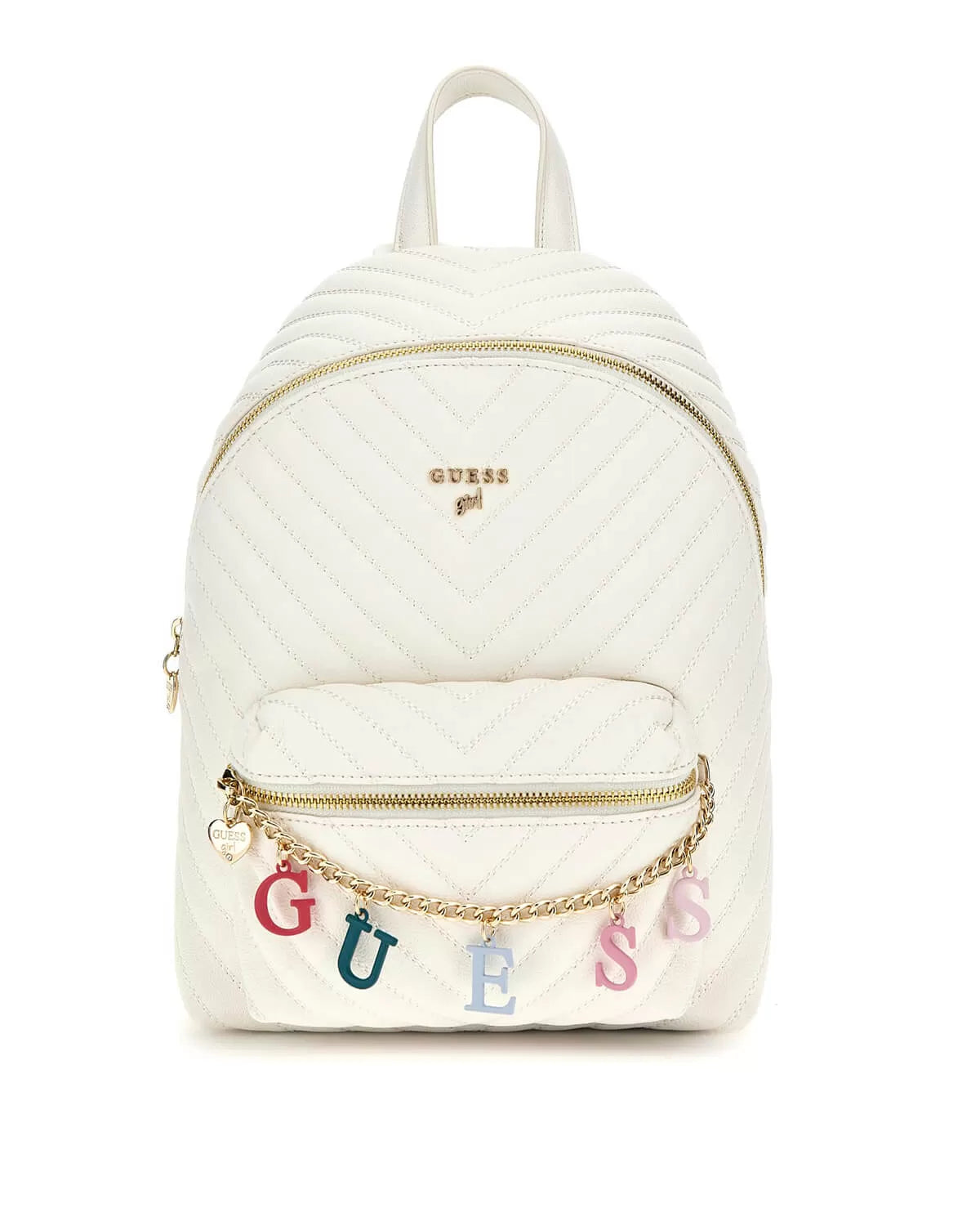 Раница за момиче в бяло Guess