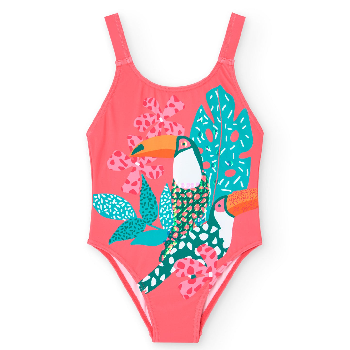 Boboli girl's one-piece swimsuit