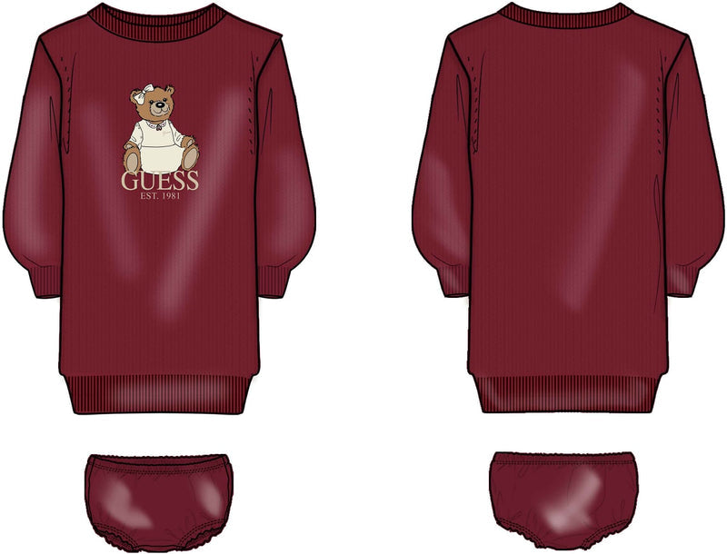 Плетена рокля с гащички за бебе момиче Guess
