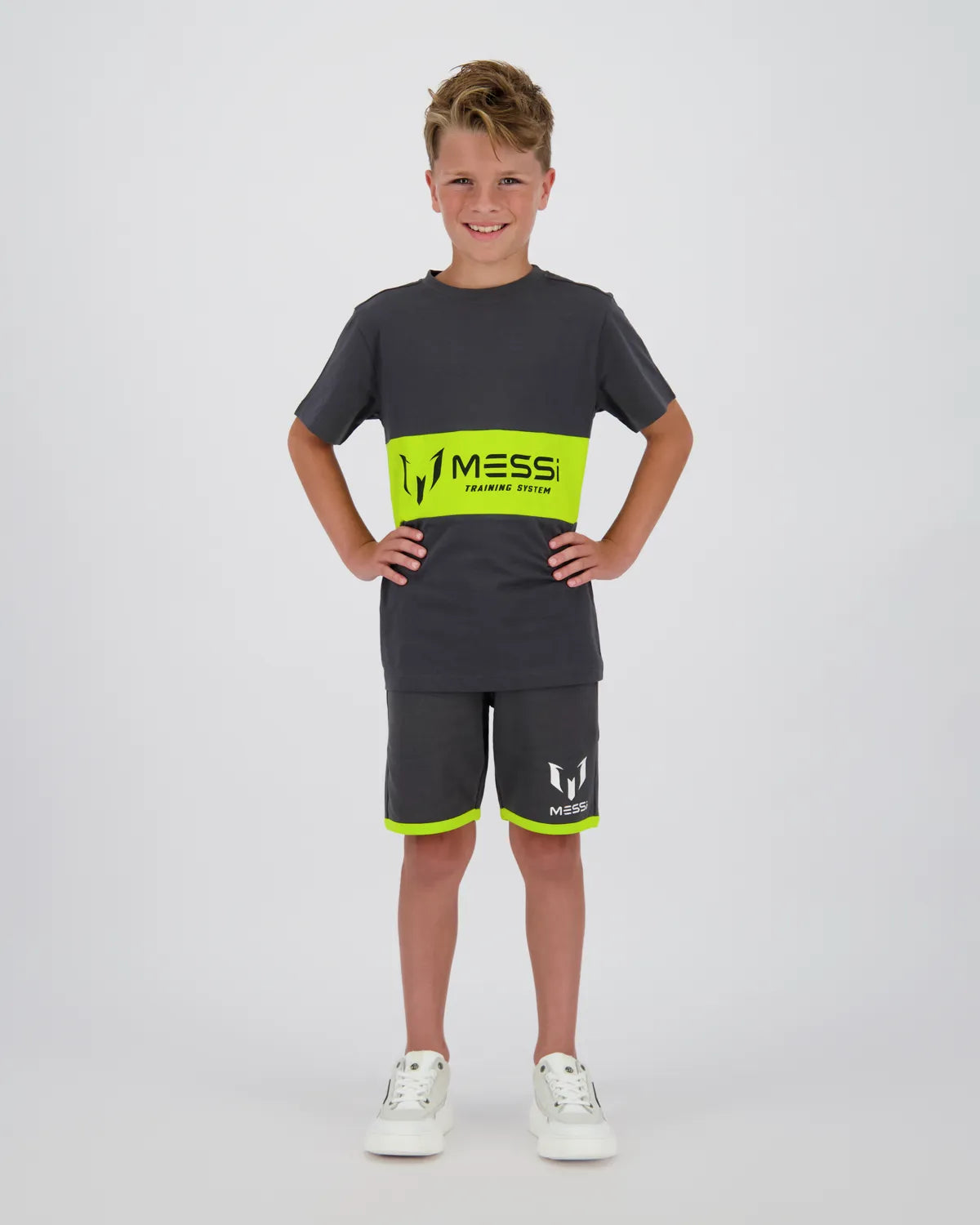 Тениска VINGINO CO/LLAB. MESSI Сиво