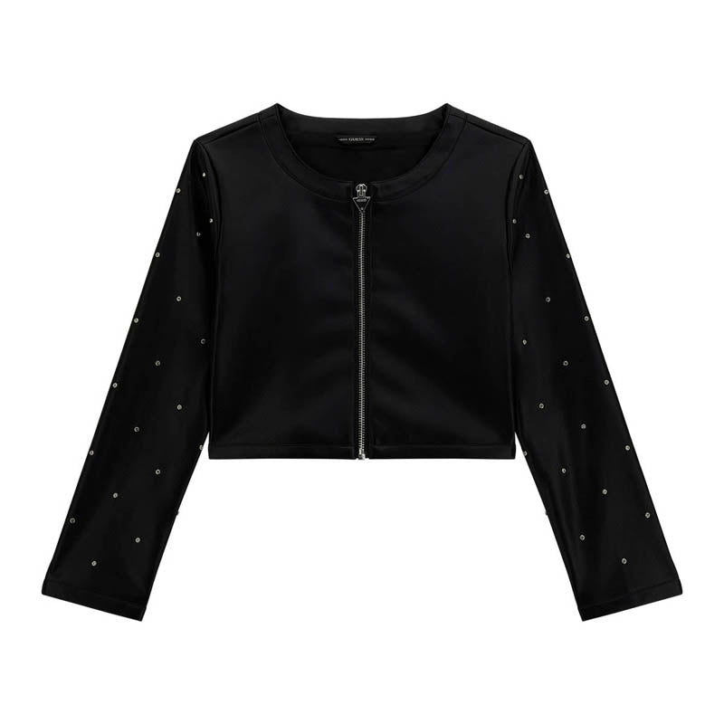 Детско елегантно яке за момиче с камъни Guess