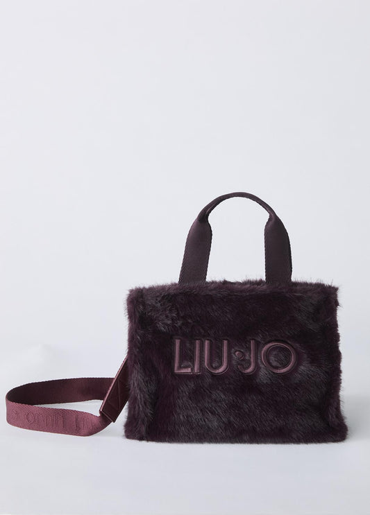 Бордо чанта тип тоут за момиче Liu Jo