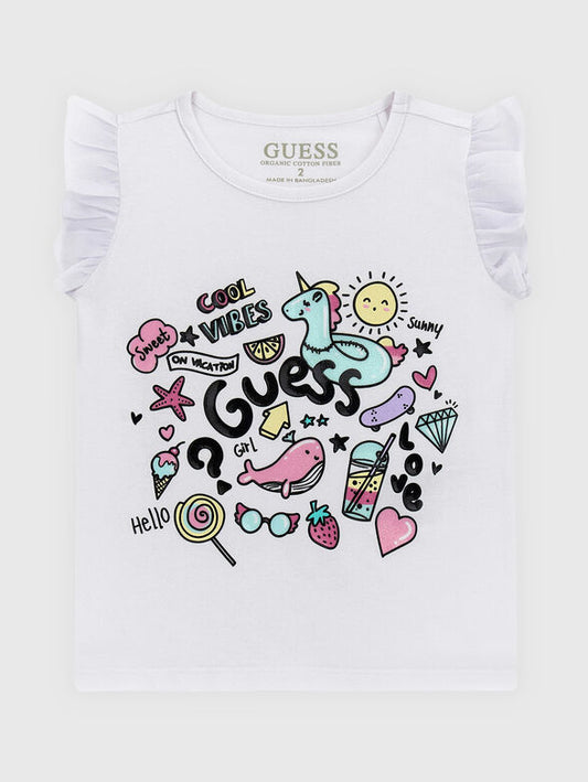 Тениска в бяло Guess