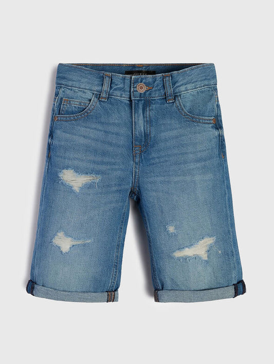 Къси дънкови панталони за момче GUESS