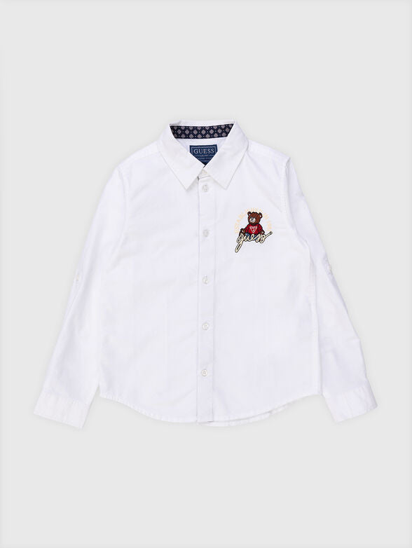Риза за момче в бяло Guess